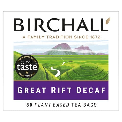 Birchall Great Rift Decaf Everyday Tea Bags 80's, British Import (Pack of 2)