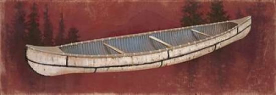 Birchbark Canoe Canvas Art - Arnie Fisk (24 x 48)