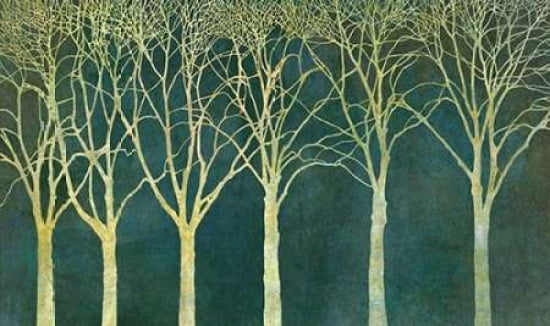 Birches Tree Row Canvas Art - Cora Niele (12 x 18)