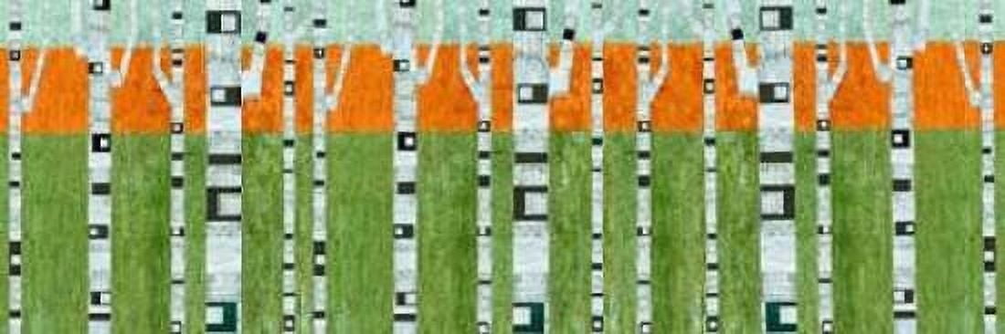Birches in Spring Canvas Art - Michelle Calkins (12 x 36)