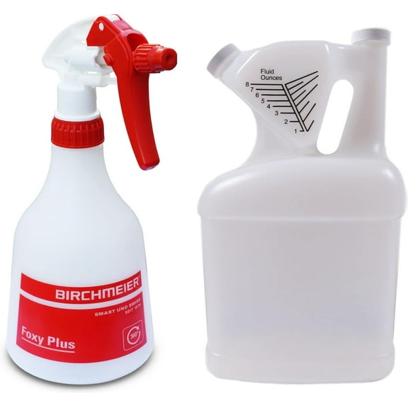 Birchmeier Foxy Plus 360 Hand Sprayer with Tip N' Measure 1 Gallon Container (Bundle, 2 Items)