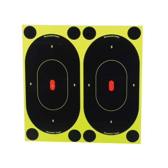 Birchwood Casey 34750 Shoot-N-C Silhouette 7" Self-Adhesive Target 60 Pack Black