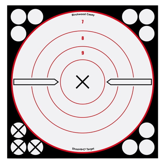 Birchwood Casey BWC 34802 Shoot-N-C Bullseye 8"