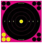 Birchwood Casey Shoot-N-C Bull's-Eye 8" Self-Adhesive Circle Target 6 Pack Black/Pink