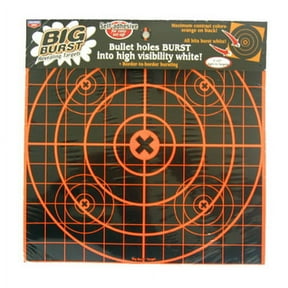 BIRCHWOOD CASEY Big Burst Revealing Sight In Always Flat Adhesive Back Shooting Training Reactive 12" Targets | Pack of 3