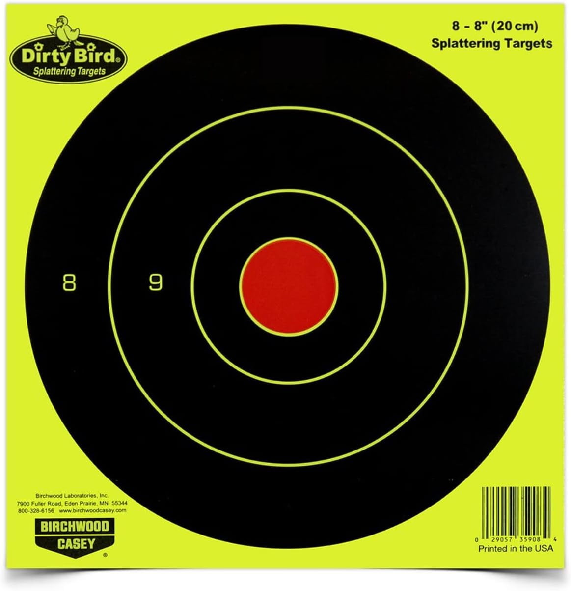 Birchwood Casey Dirty Bird Yellow Bullseye 35908 NEW