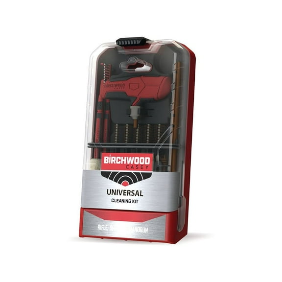 Birchwood Casey Gun Cleaning Kit, Multi-Caliber,/Red, 22 Pieces,