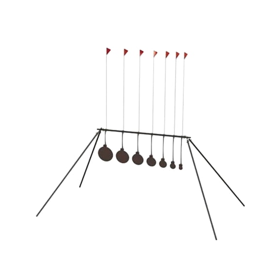 Birchwood Casey Centerfire KYL, 1/2 Steel Target, Portable Design, Silver/Black