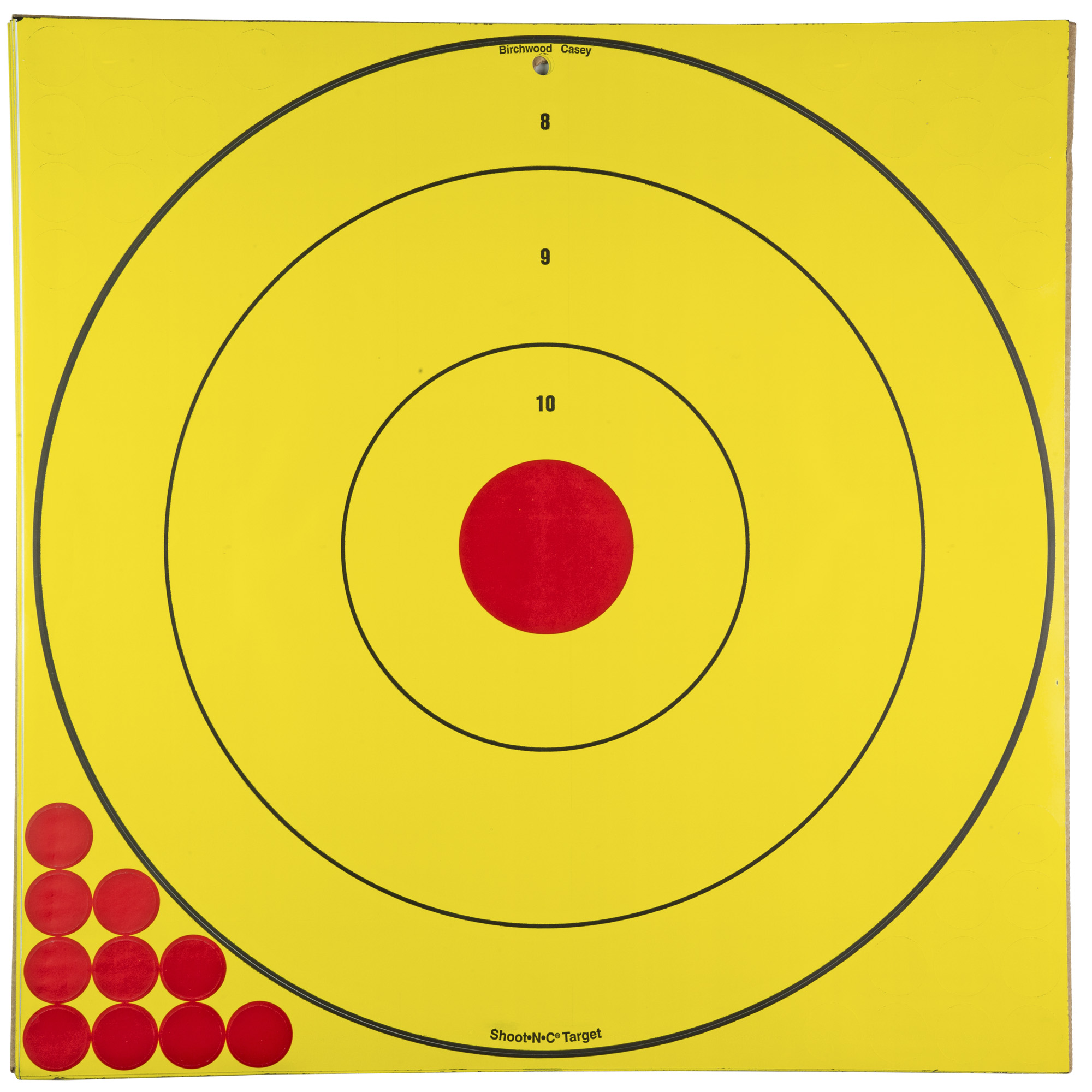 Birchwood Casey Bullseye LongRange Shooting Targets, Black Splatter