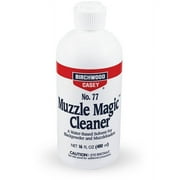 BIRCHWOOD CASEY Muzzle Magic No.77 Gun Cleaner with Flip Top | Fast-Acting Water-Based Black Powder Solvent for Rust Prevention, 16oz Bottle