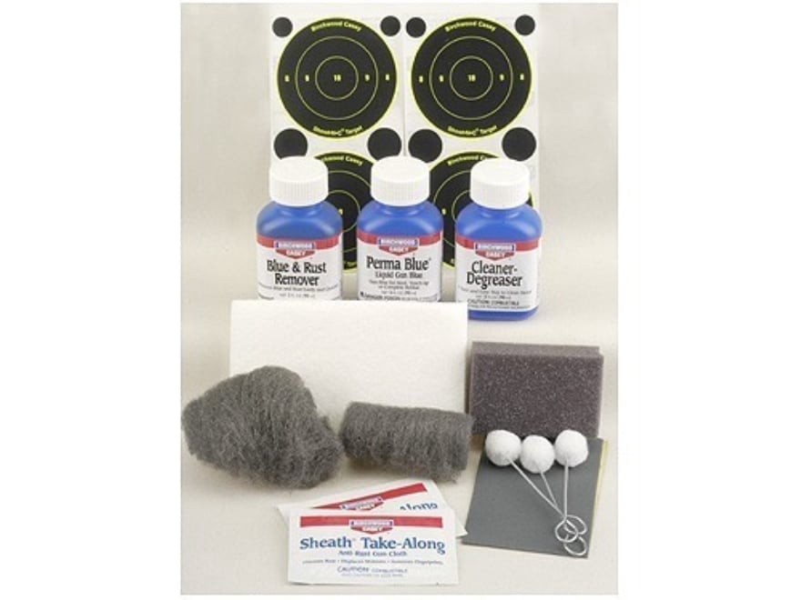 Birchwood Casey Perma Blue Liquid Gun Blue Finishing All-Inclusive Easy-to-Use Kit for Gun Cleaning, Maintenance and Preservation