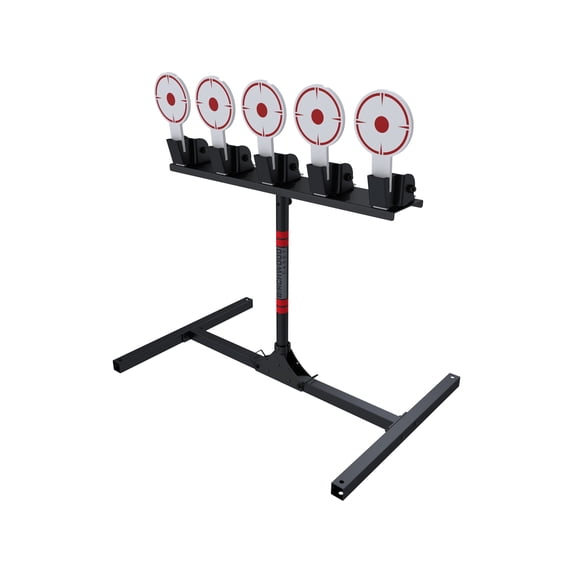 Self Resseting Target Birchwood Casey AR500 Steel 5 Spring Self-Resetting Targets with Plate ...