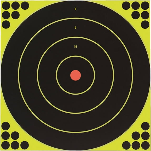 Birchwood Casey Shoot-N-C 12 In. Sighting Adhesive Paper Bulls-Eye Target