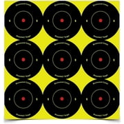 BIRCHWOOD CASEY Shoot-N-C 2" Bull's-Eye Reactive Targets - Highly Visible Instant Feedback Self-Adhesive Shooting Target Stickers - 108 Targets