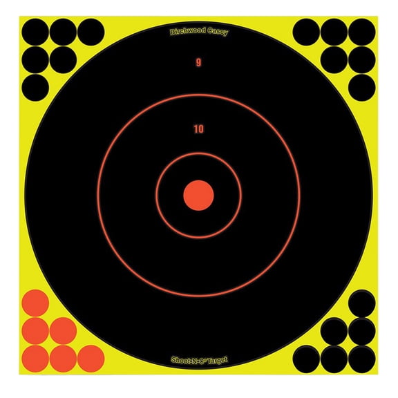 Birchwood Casey Shoot-N-C 12" Bull's-Eye Target, 12pk