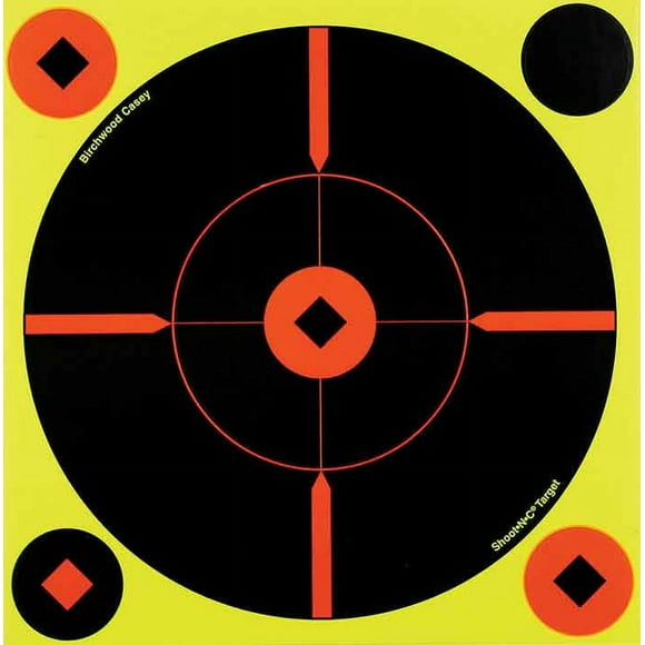 Birchwood Casey Shoot N C Self Adhesive Reactive Paper Targets 15pk, 2.4oz