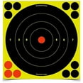 thumbnail image 1 of BIRCHWOOD CASEY Shoot-N-C 8" Bull's-Eye Reactive Targets - Highly Visible Instant Feedback Self-Adhesive Shooting Targets with Repair Pasters - 6 Targets, 72 Pasters, 1 of 2