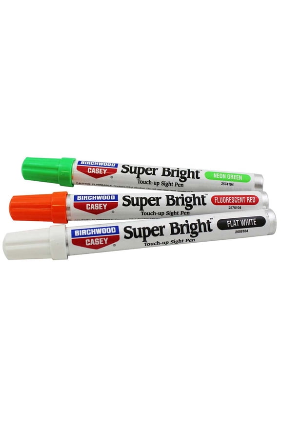 Birchwood Casey Super Bright Pen Kit, Chisel Point, 0.5 mm, Assorted Colors Ink, 3 Count