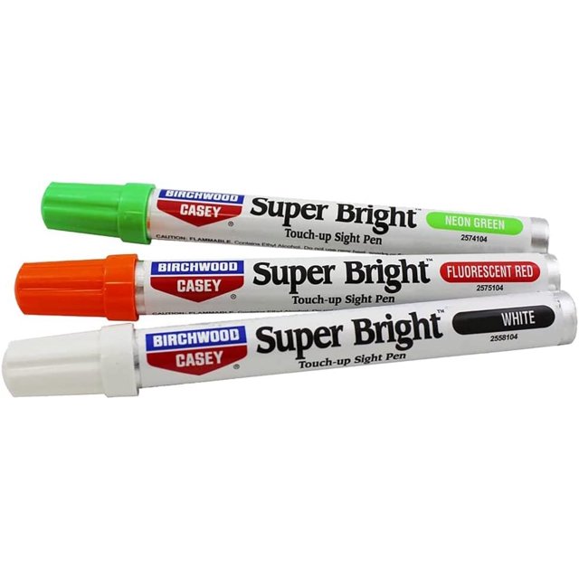 Birchwood Casey Super Bright Pen Kit, Green/Red/White for Sights BC
