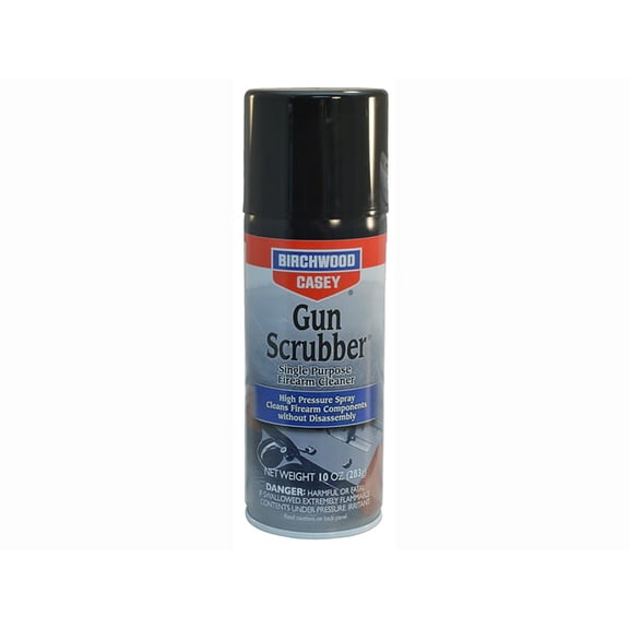 Birchwood Casey Gun Scrubber Single Purpose Gun Cleaner/Degreaser, Aerosol Spray for Gun Cleaning Without Disassembly, 10 FL OZ CAN