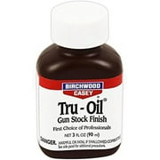 Birchwood Casey Fast-Drying Long-Lasting Water-Resistant Oil-Based Tru-Oil Stock Finish Bottle, 3 Ounce