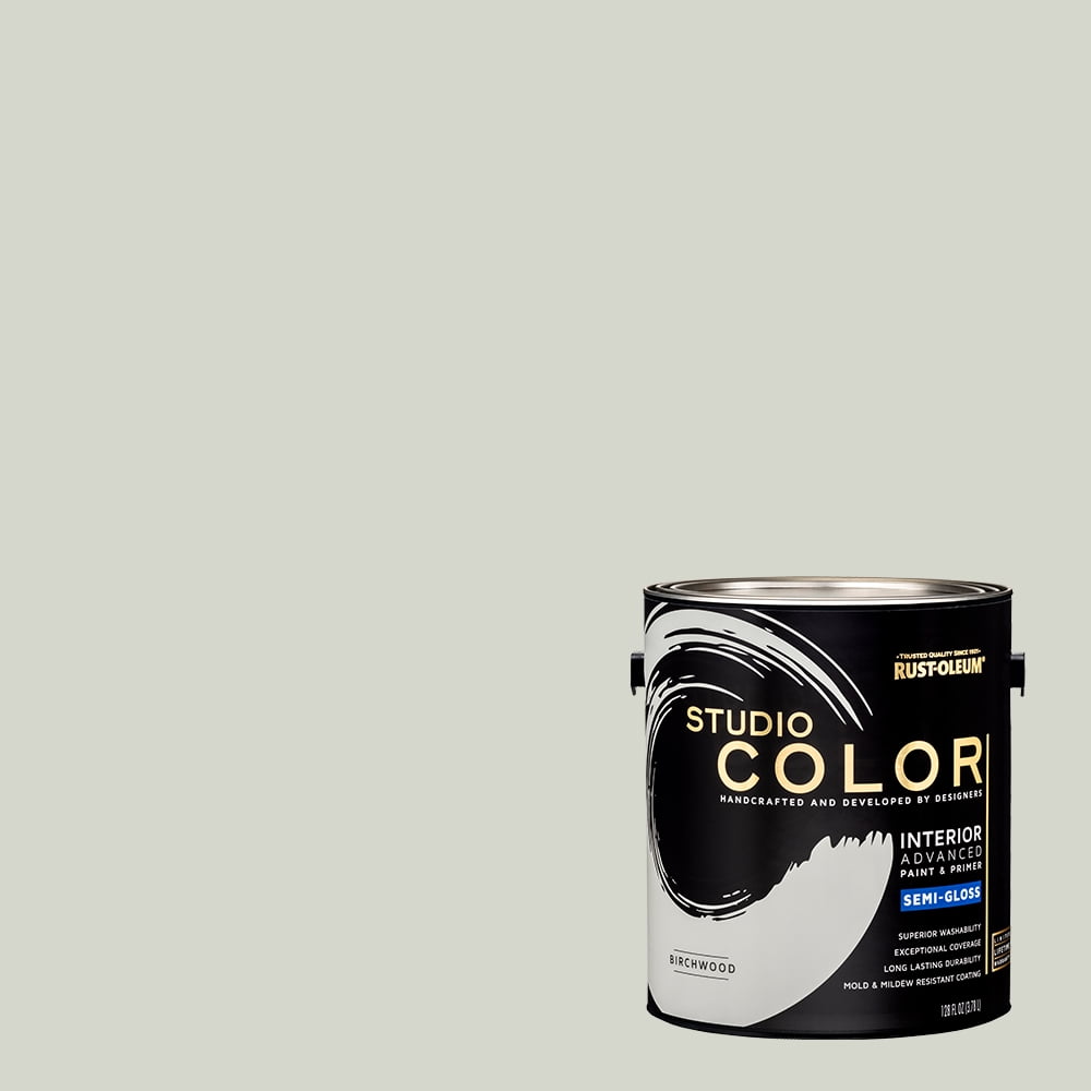 Birchwood, Rust-Oleum Studio Color Interior Paint + Primer, Semi-Gloss Finish, Gallon