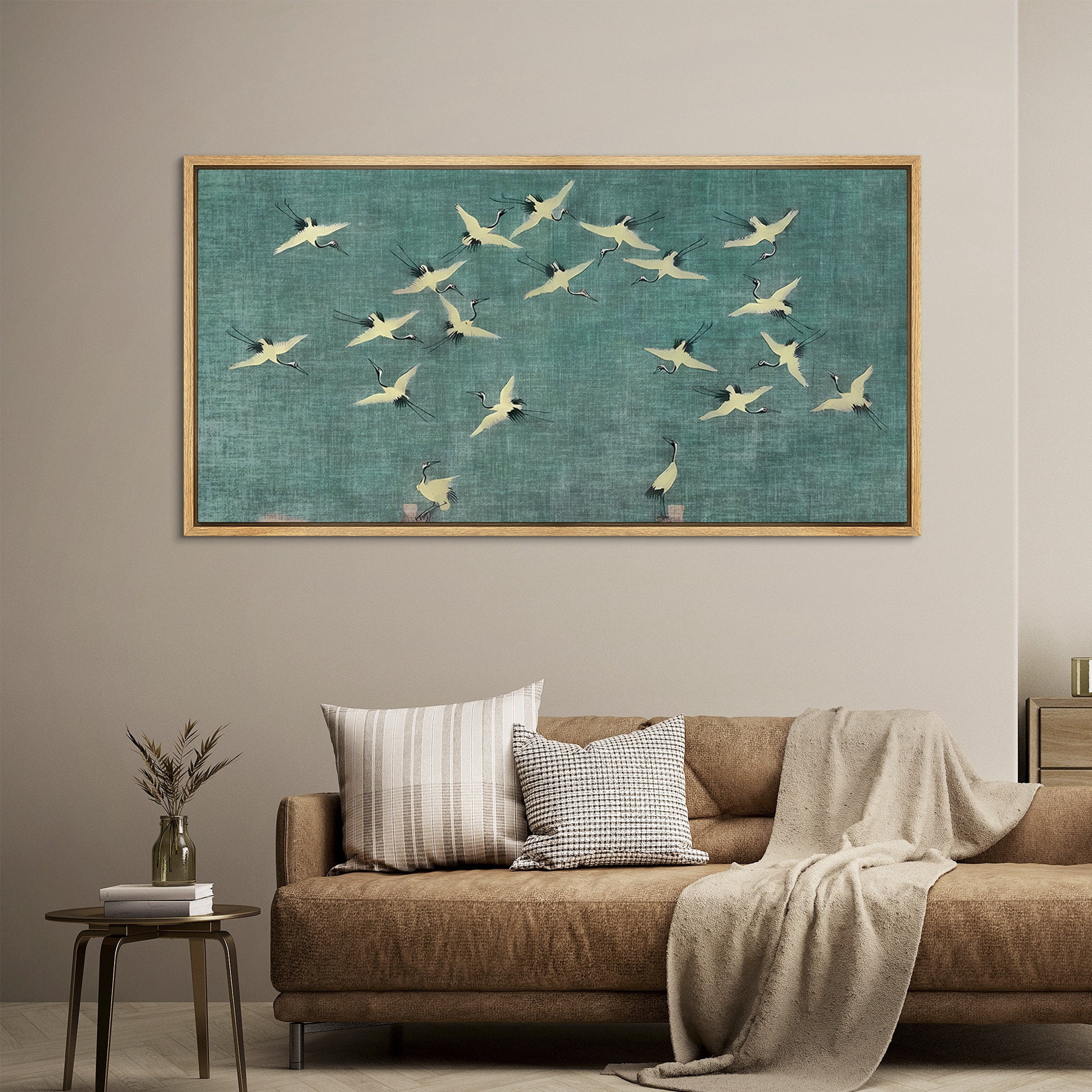 Bird Abstract Heron Flock Nature Minimalist Panoramic Horizontal Animal ...