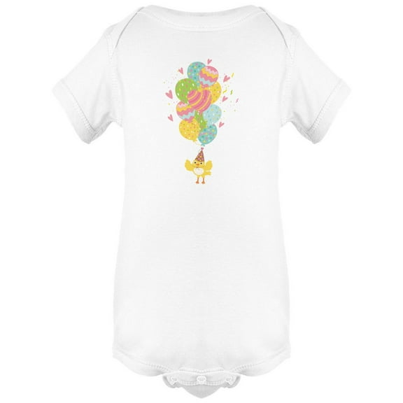 Bird And Birthday Balloons Bodysuit Infant -Image by Shutterstock,  6 Months