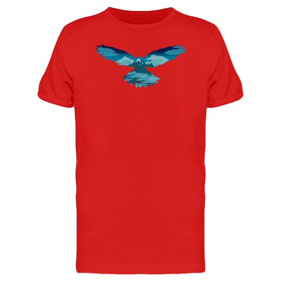 Bird And Mountains Landscape Tee Men's -Image by Shutterstock