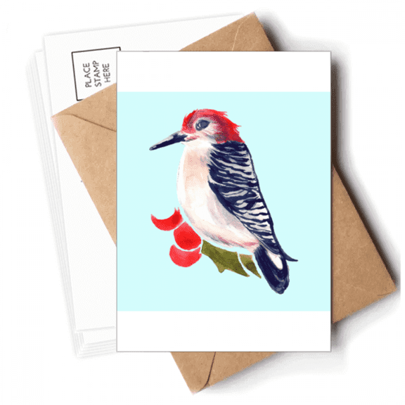 Bird Animal Magpie Redhead Postcards Envelopes Blank Note Cards Mailing