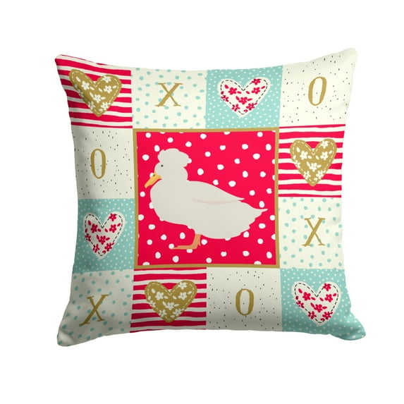 Bird Art Love Fabric Decorative Pillow