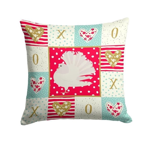 Bird Art Love Fabric Decorative Pillow