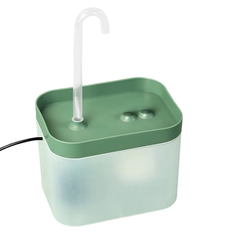 Bird Automatic Bath Shower, Small Bird Shower Fountain Indoor Bathtub with Running Water, USB Pump for Pet Birds, Detachable Cage Bath Accessory, Green