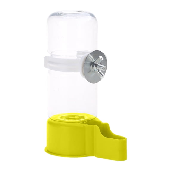Bird Automatic Water Feeder - Green, 140ml Capacity, Auto Water Dispenser for Bird Cage, Easy to Install, No Drip Design for Parrots, Finches, Canaries, Cockatiels