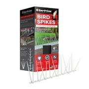 Bird B Gone Enviro Spike Clear Plastic Bird Spikes 6 ft, Bird Deterrent for Pigeons