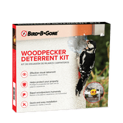 Bird B Gone Woodpecker Deterrent Kit with Flash Tape and Scare Balloon