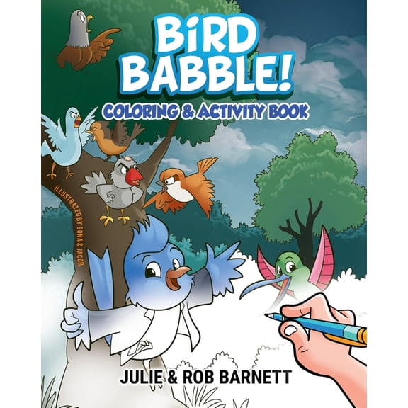 Bird Babble Coloring and Activity Book, (Paperback)
