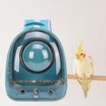 thumbnail image 1 of Bird Backpack Carrier Birdcages Visible Adjustable Breathable Perch Lightweight Cage Backpack Carrier Travel Bag for Travel Hiking , Light blue, 1 of 8