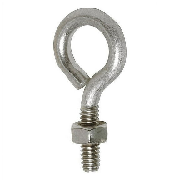 Bird Barrier Eye Bolt with Nut,1" L,Silver,PK10 nb-eb20
