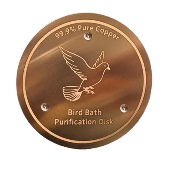 Bird Bath Cleaning Tool for Outdoor Garden, Copper Scraper for Feeder and Pool Debris, Rose Gold, 10cm, Metal, Ergonomic Handle, Rustproof, Gentle on Surfaces, Easy to Use