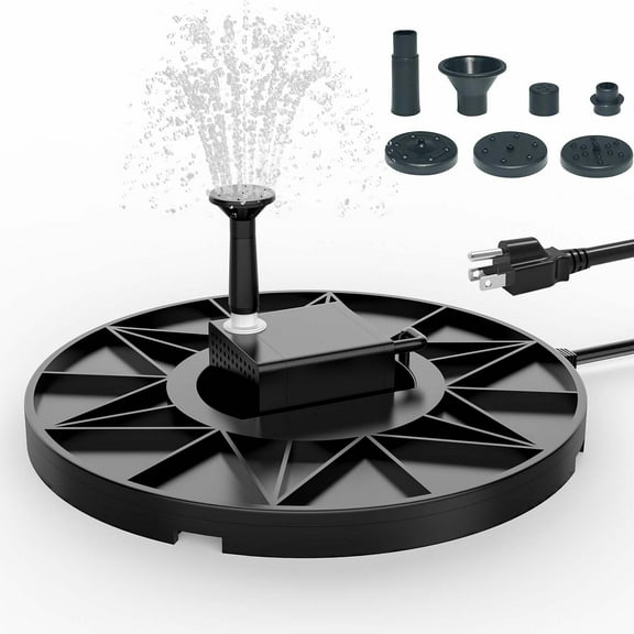 Bird Bath Heater Outdoor – Automatic Constant Temperature, 70W, Energy Efficient, Fast Heating, Overheat Protection, Easy Install, Winter Deicing Unit,Black