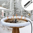 thumbnail image 1 of Bird Bath Heater for Outdoors | 10W Pond Deicer with 48in Long Cord | PVC Immersion Heater for Patio Yard Bird Baths & Fish Tanks | Constant Temperature Increases Water 7-10°C | Compact Size Plug &, 1 of 7