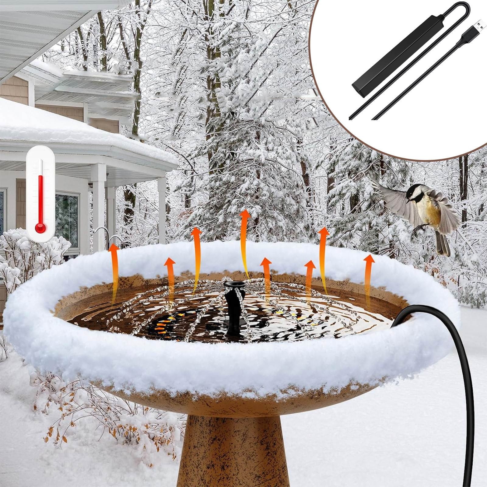 Bird Bath Heater for Outdoors in Winter With 48in Long Cord, Birdbath ...