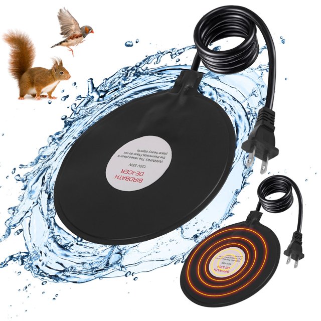 Bird Bath Heater for Outdoors in Winter, iMounTEK 60W Submersible