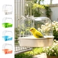 thumbnail image 1 of Bird Bath for Outdoor Hanging, Bird Bath Tub with Clear Splash Guard Cover, Cage Mount Shower Box for Budgie Cockatiel Parrot, Anti-Splashing Plastic Bird Bath Pool Easy Clean for Indoor Bird Cages, 1 of 7