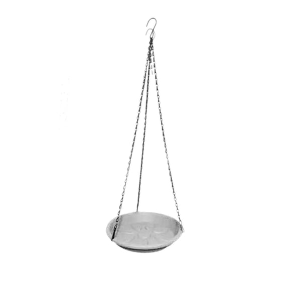 Bird Bath Plate Hanging Feeder Water Dish Dual Use 2 in 1 Food and Water Bowl for Backyard Garden Trees