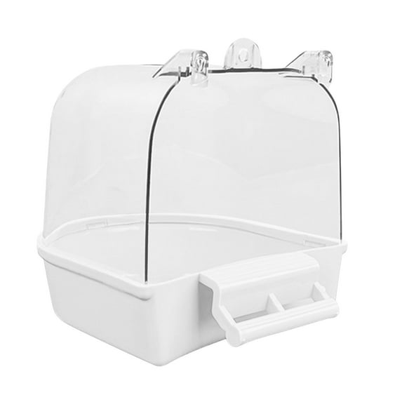 Bird Bath Shower Toys Covered Cage Water Dispenser Pet Accessories For Small Birds Budgie Cage Outdoor Indoor Bird