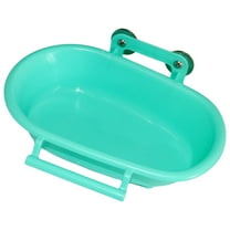 Bird Bath Tub for Parakeets Bird Cage Bathing Basin Shower Tray All Size Birds Birdcage Water Feeder Mounted