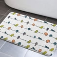 thumbnail image 1 of Bird Bathroom Rug Mat, Colorful Type of Birds Sitting and Chirping on Wires Musical Minimalist Non-Slip Bath Carpet, Bird Extra Soft and Absorbent Bath Rugs(19"X31"), 1 of 3