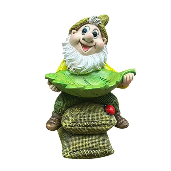 Bird Baths For Outdoors Outdoor Garden Birdbath Bowl ResinLlotus Leaf Bird Baths And Feeder With Funny Gnome For Outside Yard Table Decor